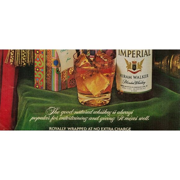 1972 Imperial Hiram Walker Blended Whiskey Vintage Print Ad (L1) - Picture 3 of 3